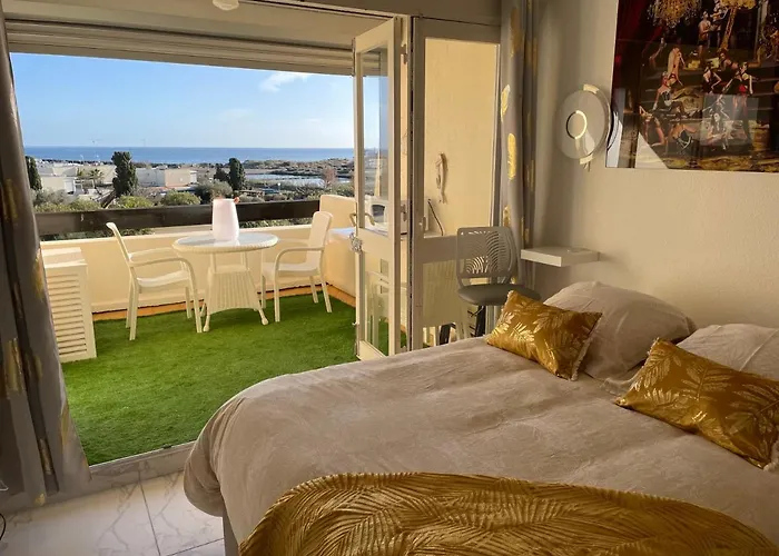 Showtime Naturiste Port Nature 6 Parking Prive Clim Ascenseur Vue Mer