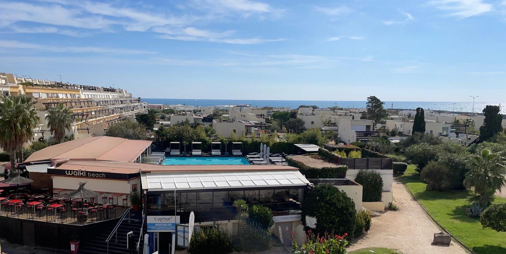 Showtime Naturiste Port Nature 6 Parking Privé Clim Ascenseur Vue Appartement Agde